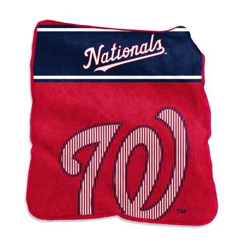 Washington Nationals Blanket 60x80 Raschel Throw
