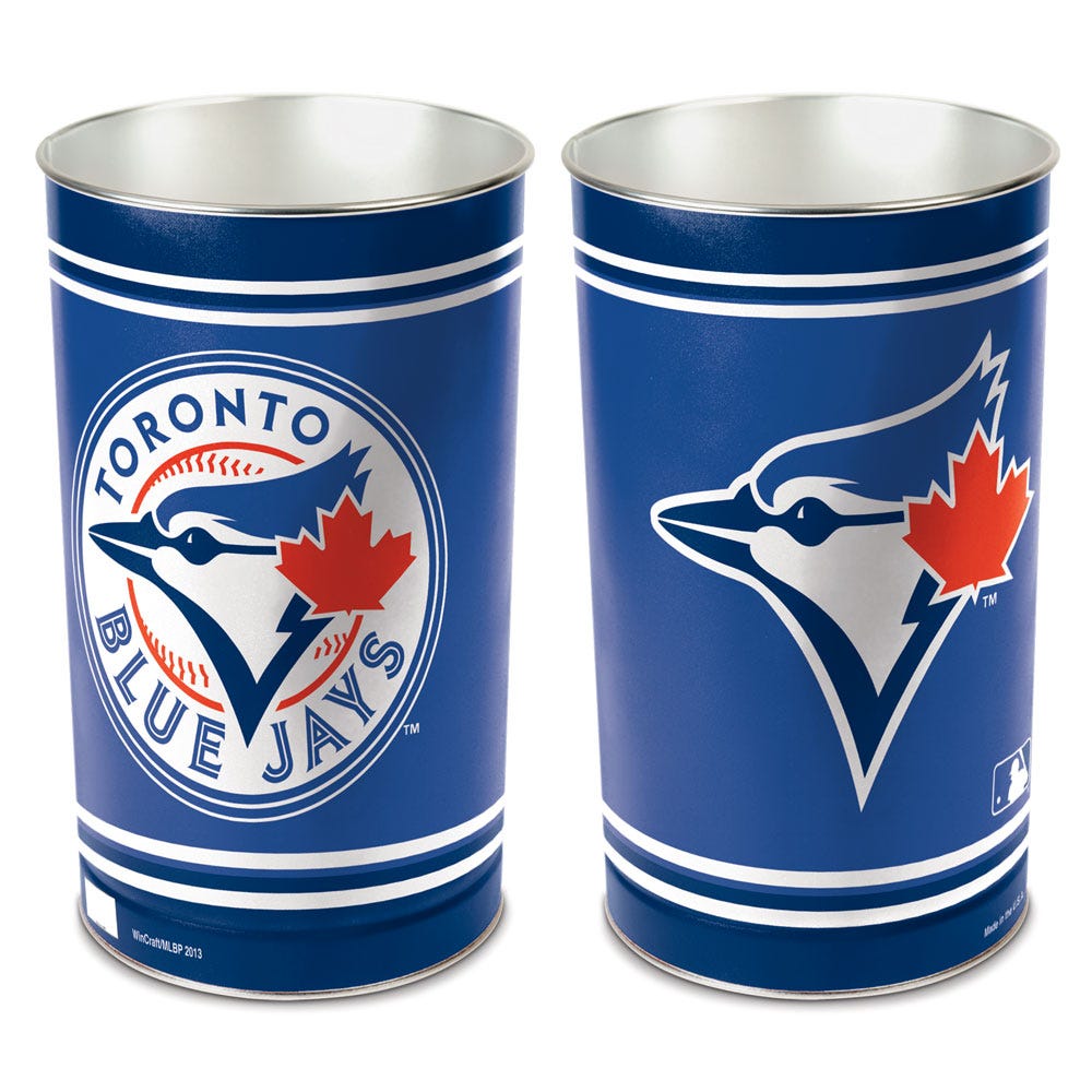 Toronto Blue Jays Wastebasket 15 Inch - Periodic Restock