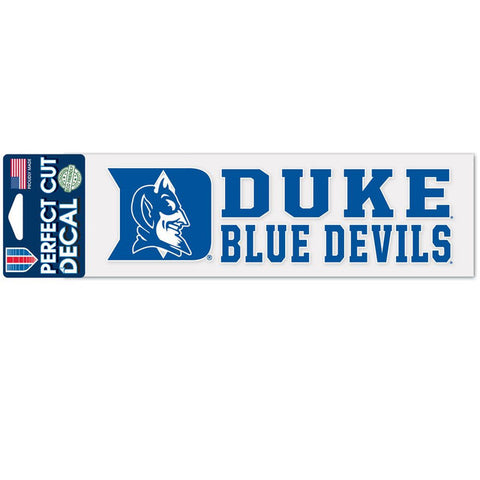 Duke Blue Devils Decal 3x10 Perfect Cut Wordmark Color
