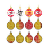 Kansas City Chiefs Advent Calendar Ball Ornament