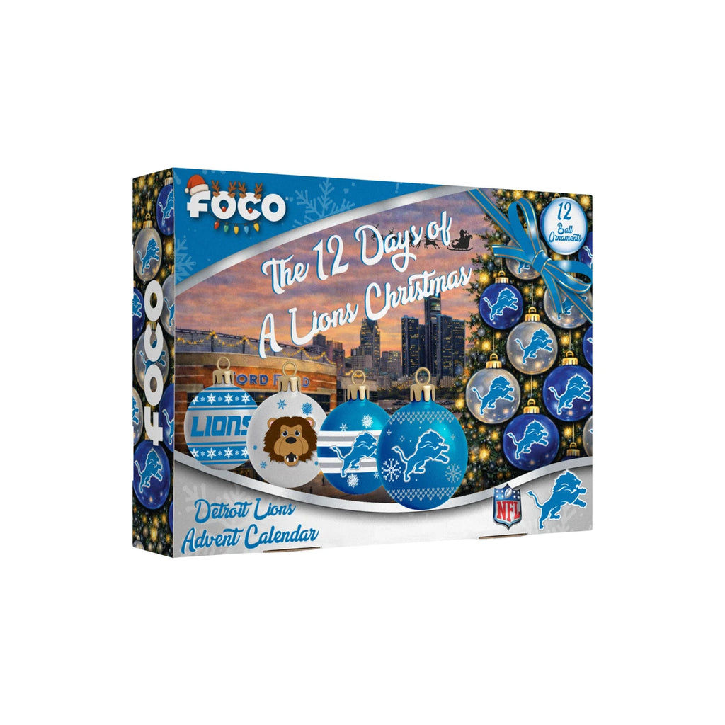Detroit Lions Advent Calendar Ball Ornament