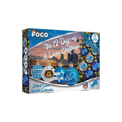 Detroit Lions Advent Calendar Ball Ornament