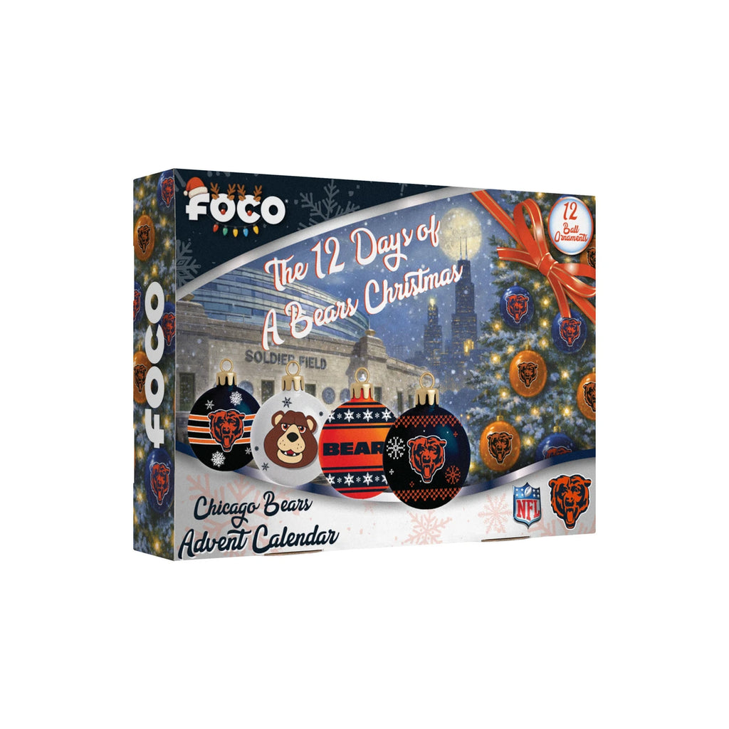 Chicago Bears Advent Calendar Ball Ornament