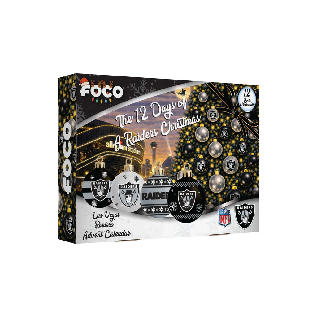 Las Vegas Raiders Advent Calendar Ball Ornament