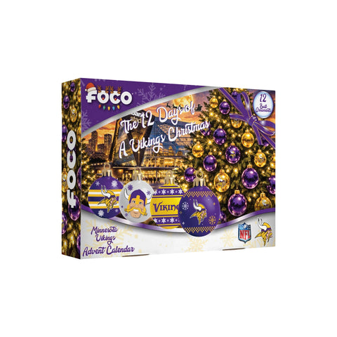 Minnesota Vikings Advent Calendar Ball Ornament