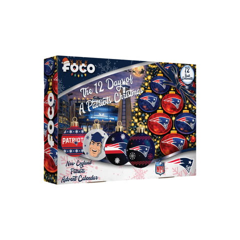 New England Patriots Advent Calendar Ball Ornament