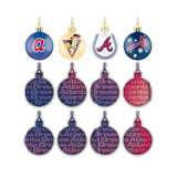 Atlanta Braves Advent Calendar Ball Ornament