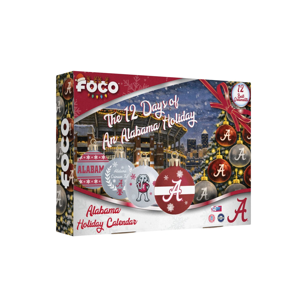Alabama Crimson Tide Advent Calendar Ball Ornament