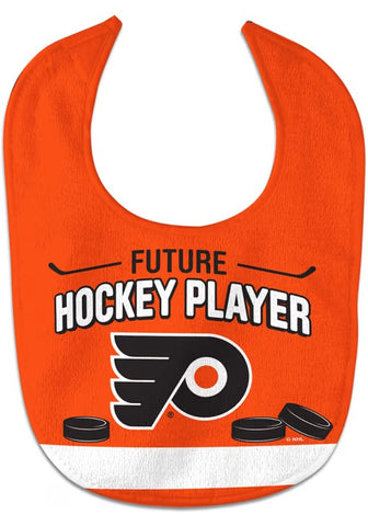 Philadelphia Flyers Baby Bib All Pro Style Future Hockey Player Design