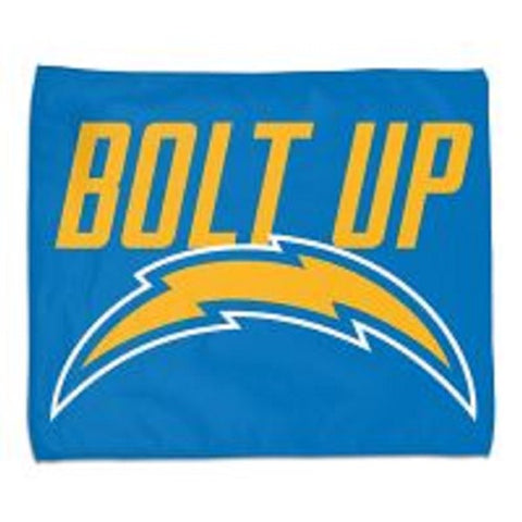 Los Angeles Chargers Towel 15x18 Rally Style Full Color