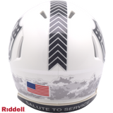 Atlanta Falcons Helmet Riddell Replica Mini Speed Style Salute To Service 2024