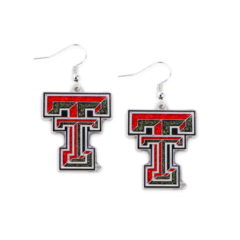 Texas Tech Red Raiders Earrings Glitter Dazzle