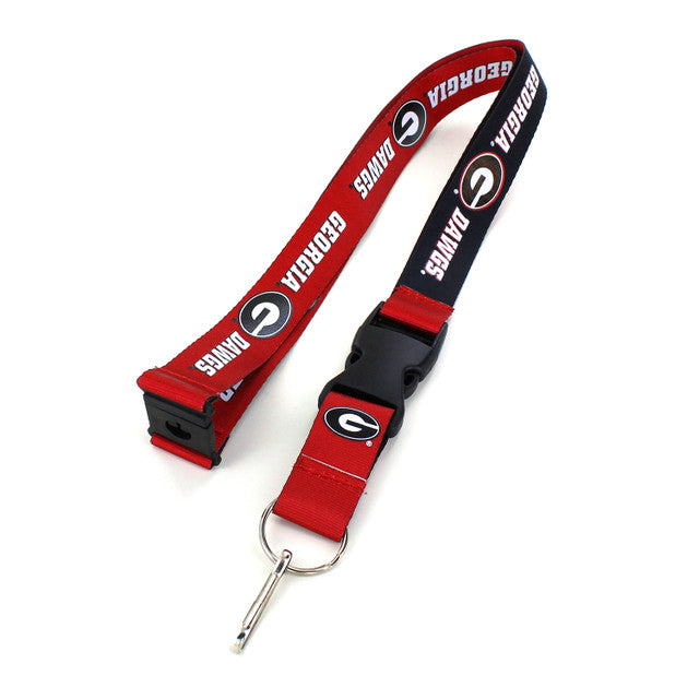 Georgia Bulldogs Lanyard Reversible