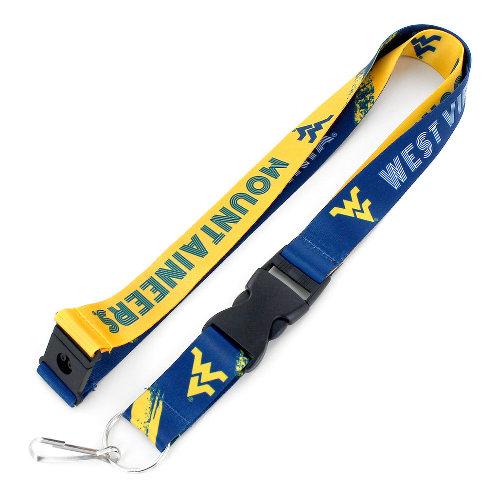 West Virginia Mountaineers Lanyard Crossfade Design - Special Order