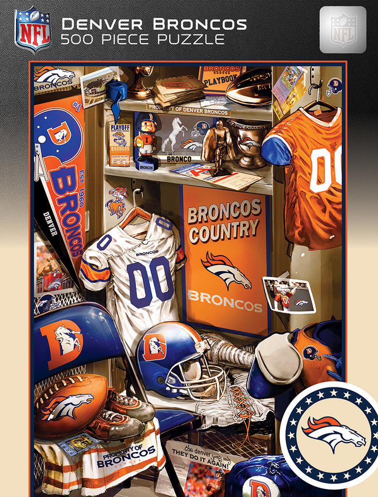 Denver Broncos Puzzle 500 Piece Locker Room