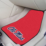University of Mississippi - Ol 2-pc Carpet Car Mat Set