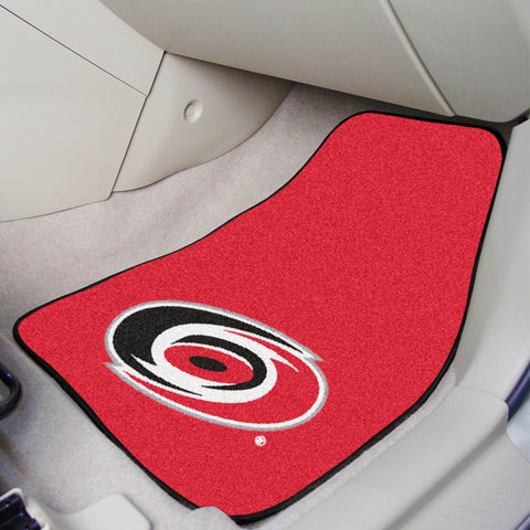 NHL - Carolina Hurricanes 2-pc Carpet Car Mat Set