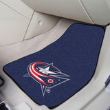 NHL - Columbus Blue Jackets 2-pc Carpet Car Mat Set