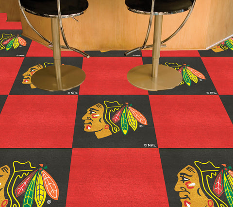 NHL - Chicago Blackhawks Team Carpet Tiles