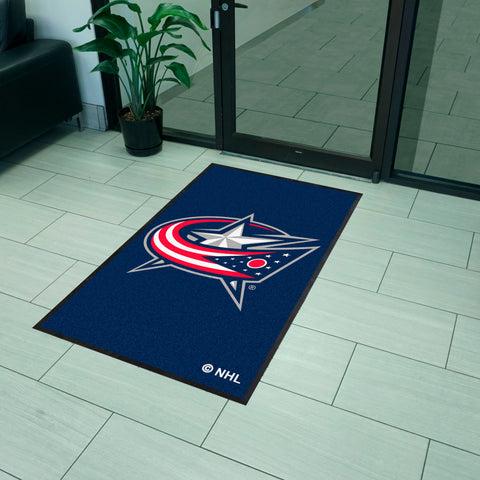 NHL - Columbus Blue Jackets 3X5 Logo Mat - Portrait