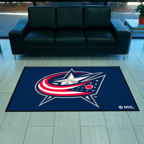 NHL - Columbus Blue Jackets 4X6 Logo Mat - Landscape