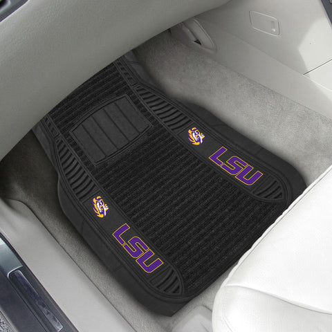 LSU 2-pc Deluxe Car Mat Set