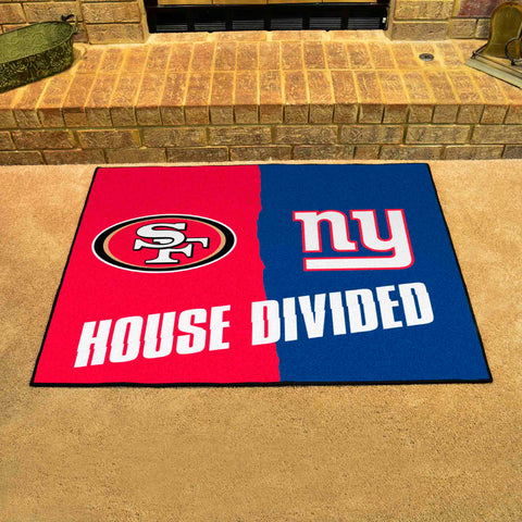 NFL House Divided Mat - 49ers / Giants