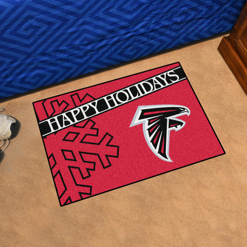 NFL - Atlanta Falcons Starter Mat - Happy Holidays