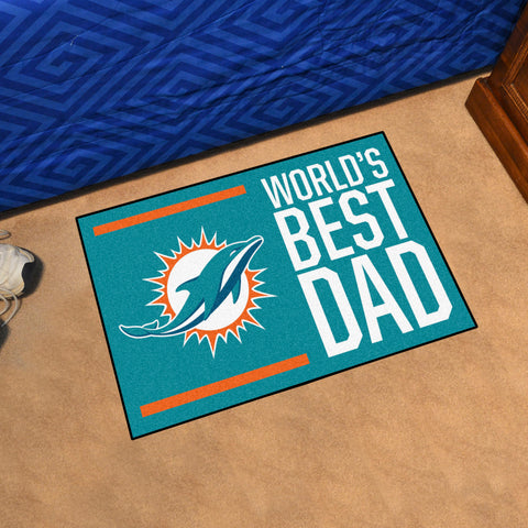 NFL Miami Dolphins Starter Mat World's Best Dad
