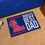 University of Mississippi - Ol Starter Mat - World's Best Dad