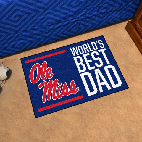 University of Mississippi - Ol Starter Mat - World's Best Dad