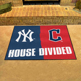 MLB House Divided Mat - Yankees / Guardians