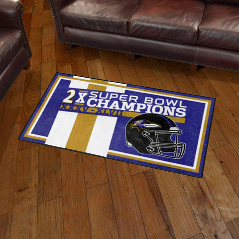 NFL - Baltimore Ravens 3X5AREARUG