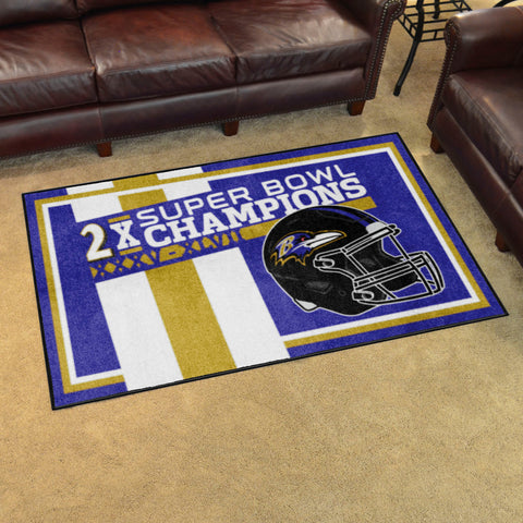 NFL - Baltimore Ravens 4x6 Rug