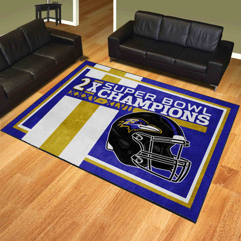 NFL - Baltimore Ravens 8x10 Rug