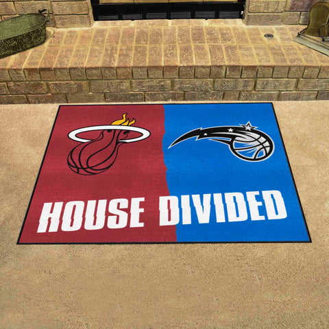 NBA House Divided Mat - Heat /  Magic