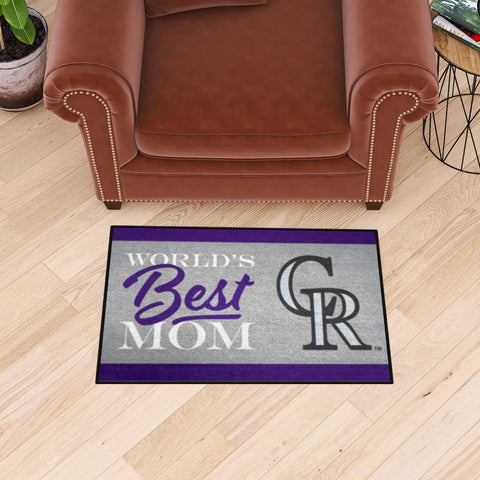 MLB - Colorado Rockies Starter Mat - World's Best Mom