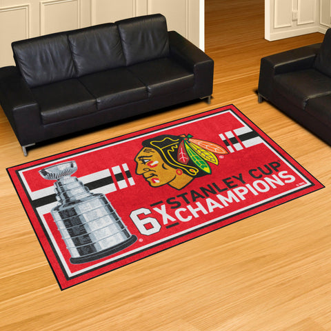 NHL - Chicago Blackhawks 5x8 Rug