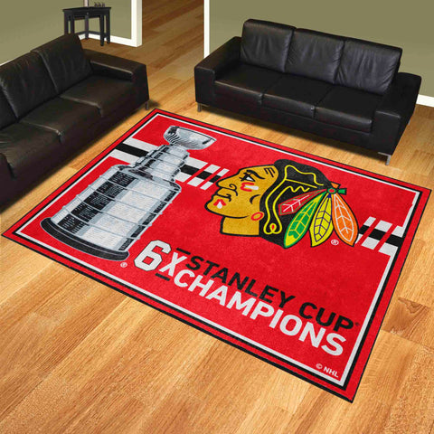 NHL - Chicago Blackhawks 8x10 Rug