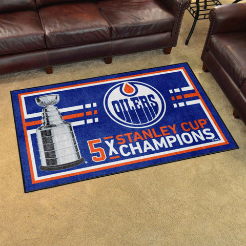 NHL - Edmonton Oilers 4x6 Rug