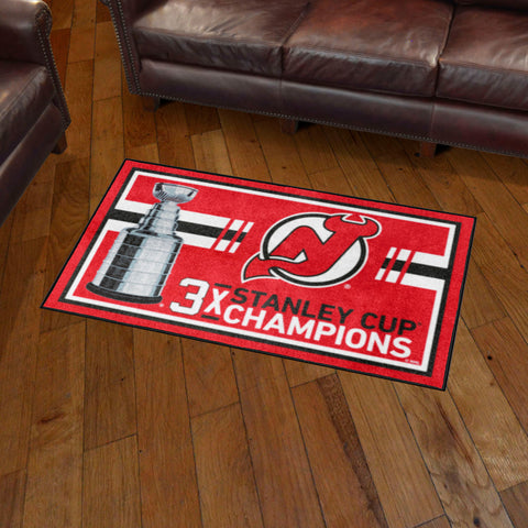 NHL - New Jersey Devils 3X5AREARUG