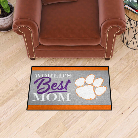 Clemson University Starter Mat - World's Best Mom
