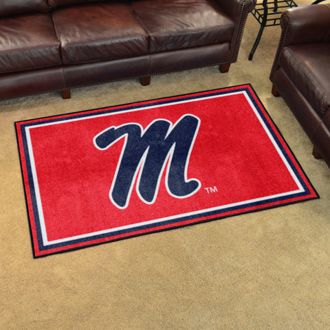 University of Mississippi - Ol 4x6 Rug