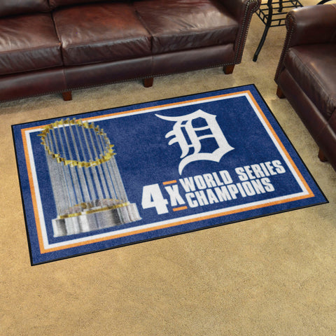 MLB - Detroit Tigers 4x6 Rug