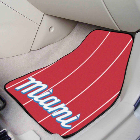 MLB - Miami Marlins 2-pc Carpet Car Mat Set
