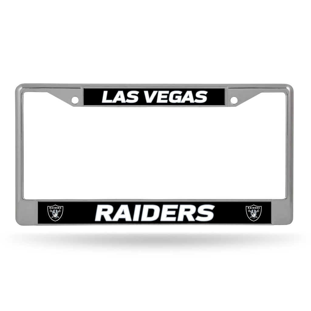 Las Vegas Raiders License Plate Frame Chrome Printed Insert - Special Order