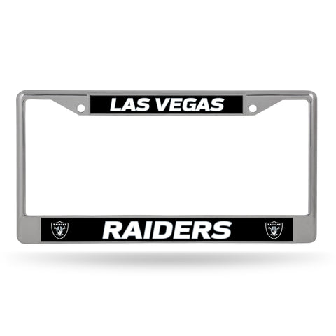 Las Vegas Raiders License Plate Frame Chrome Printed Insert - Special Order