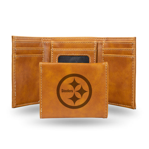 Pittsburgh Steelers Wallet Trifold Laser Engraved