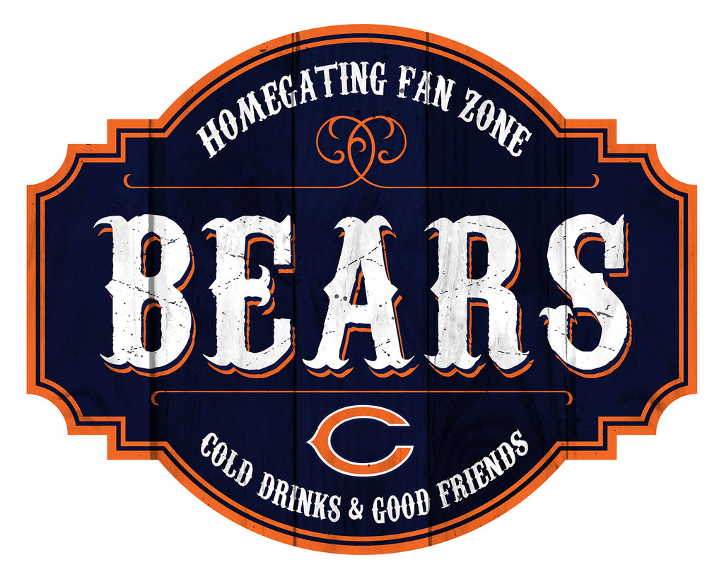 Chicago Bears Sign Wood 12 Inch Homegating Tavern