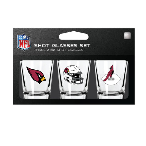 Arizona Cardinals Shot Glass Set 3 Pack